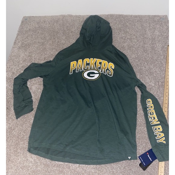 Green Bay Packers Mens 3XL Green Hoodie Pullover Active Wear Jacket NFL NFC - Picture 2 of 9